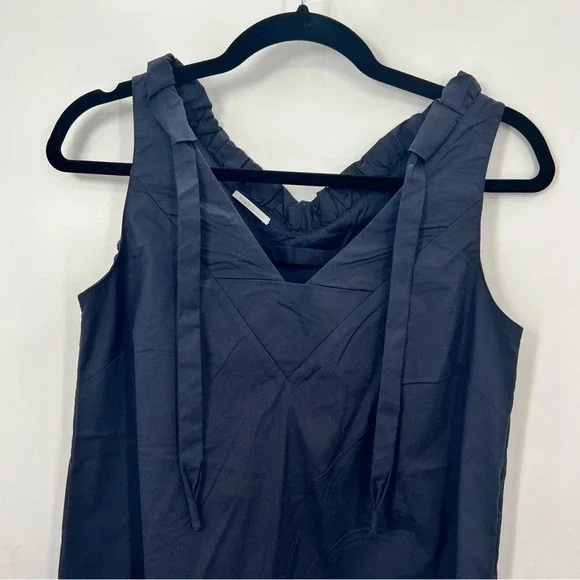 Prada Women’s Shift Sleeveless V-Neck Mini Dress Nautical Navy Blue 38 US 2 - Picture 5 of 13